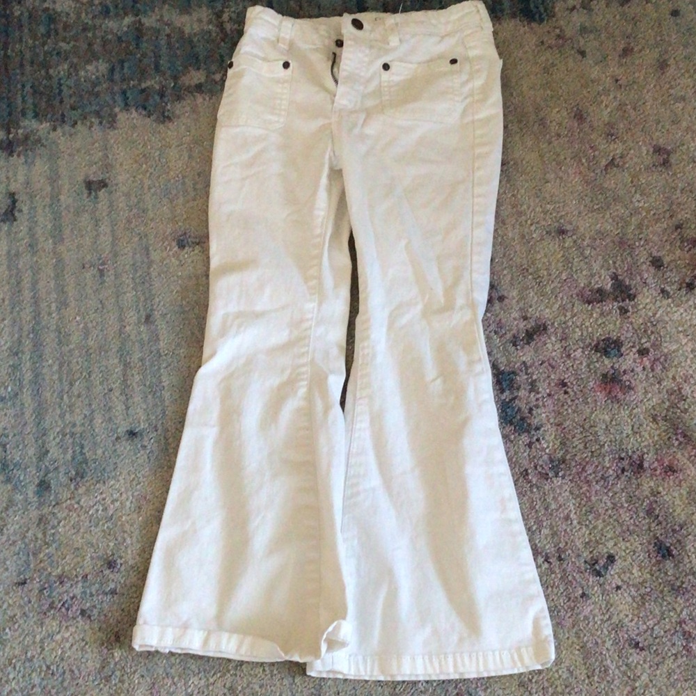 White Flared girls jeans
